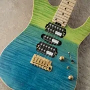 SCHECTER NV-3-24-MH-VTR-FM -Deep Blue to Light Green Fade- #S2408220 Limited pro