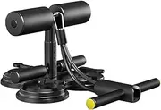 Sit up Bar Floor,Stomach Trainer Ab Workout Machine | Core Strength Trainer with Suction Cups and Resistance Bands for Women and Men