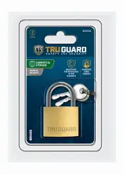 1-9/16 Inch Solid-Brass 4-Pin Tumbler Padlock