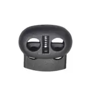 Cord Stopper Toggle Hoodie Drawstrings 5-50 Pieces Black Colour Oval Shape
