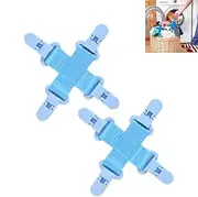 2-Pack Bed Sheet Detangler for Washer & Dryer - Prevent Tangling, Twisting & Wrinkles for Sheets, Blankets & Duvet Covers | Saves Time & Energy (Blue)