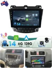 6+128GB Carplay Android 14 GPS Stereo Radio Head Unit For HONDA ACCORD 2003-2007 (for: Honda)