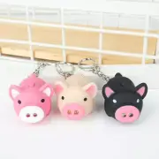 with Sound Pig Shape Mini Torch Key Holder Key Ring LED Key Chains Flashlight