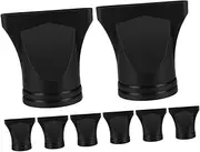 Salon Dryer Nozzle Replacement 8 Pack Plastic Flat Nozzles for Hair Dryer Narrow Concentrator