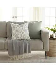 Home Collection Pack of 2 Jacobean Slub Throw Pillows