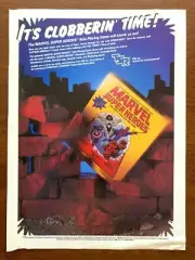 1984 TSR Marvel Super Heroes Role Playing Game Vintage Print Ad/Poster D&D 80s