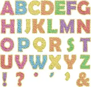 150 PCS Large 7" Font Bulletin Board Letters and Punctuation Set, Preppy Patch Classroom Alphabet Cutout for Colorful Bulletin Board Display Home School, A Great Helper to Inspire Students' Learning