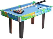 36 Inches Billiard Table for Boys and Girls, Mini Pool Table Indoor Pool Game Table Set Travel-Size Billiard Tables, Balls, Cues, and Rack