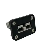 50 Amp Anderson Plug flush Mount Cover Bracket, Flush Panel inc Genuine Anderson