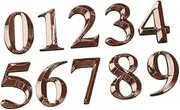 Gadpiparty 10pcs Modern Number Sign Plate for House Hotel Door Address Digits Easy to Read Gate Number Stickers