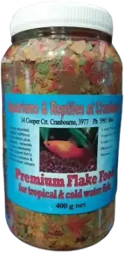 Premium Flake Tropical/Goldfish Quality Fish Food