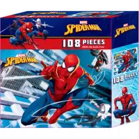 在飛比找momo購物網優惠-DISNEY 漫威 蜘蛛人108片盒裝拼圖