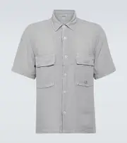 [C.P. Company] C.P. Company Linen bowling shirt UK 15 grey