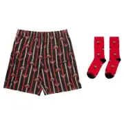 NEW Essendon Bombers Boxer Shorts & Socks Gift Pack