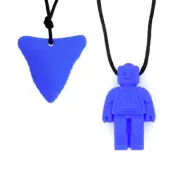 Sensory Chew Necklaces(2 Packs) for Kids with Teething, ADHD, Autism, Biting Nee
