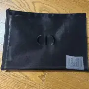 New Christian Dior Pouch BLACK novelty logo VIP mesh summer From Japan