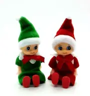 Doll House Accessories 1:12th Miniature - 1 Pair of Christmas Elf's