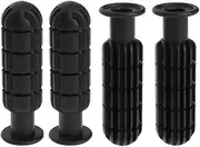 SquEqu 4 Pack Foosball Table Handle Grip Replacement Football Game Rod Handles Stick End Cap Grips for Desktop Soccer Tabletop Parts Repair Table Top (1/2" / 0.5'' Hole ID)