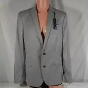 Men's J Ferrar Super Slim Fit Single Breasted Suit Jacket - Grey Size: 44L - NWT
