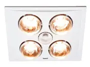 Thermalite Deluxe 3 in 1 Bathroom Heater In White With 4 x 275W Heat Lamps,Fans,Beacon Lighting