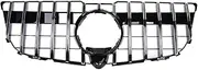 Front Bumper Panamericana GT Grille Compatible For Mercedes B//enz GLK X204 2008-2012 2013-2015 Radiator Grill Diamond GLK250 GLK300 GLK350(GT Chrome 13-15)