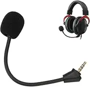 HyperxCloud II Mic Replacement, 3.5mm Detachable Game Microphone for Hyper X Cloud II Wireless CloudCore Cloud Pro Silver Cloudx, HyperxCloud 2 Mic Replacement, Detachable Gold Plated Jack