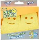 Scrub Daddy Dish Daddy Soap Dispensing Dish Wand and Refills Dish Cleaner NEW AU