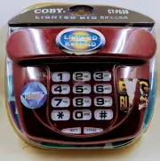 VTG Y2K Red Light up Phone Illuminated Keypad COBY CT-P530 Redial NOS Sealed