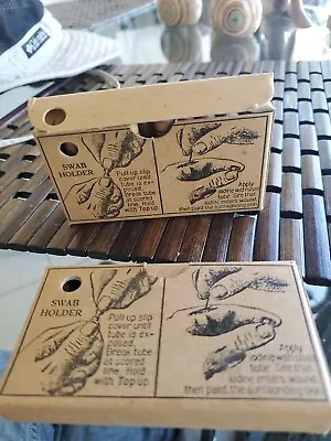 Vintage Medical 20 Iodine Swabs 2 Boxes 27-11079 Safety Appliances Co NIB Unused