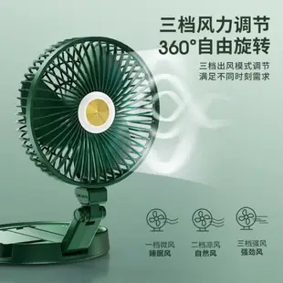 USB小風扇 USB臺式桌面小風扇/伸縮摺疊辦公家用臺燈風扇小型迷你鋰電池充電 全館免運