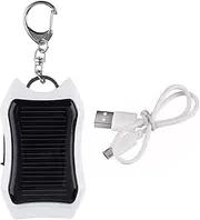 Portable Solar Charger - Waterproof Phone Charger, Outdoor Powers Bank | Waterproof Portable Keychain, 1500mAh Solar Keychain With LED Flashlight, Fast Charging Device For RV Camping, Hiking