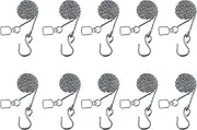 Omylens Sun Catcher Chain, Crystal Prism Ball Chain, Rainbow Maker Stainless Steel Chain for Hangable Crystal Products, 16" Pack of 10