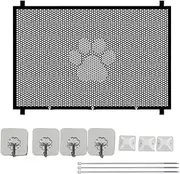 wiroouia Mesh Pet Gate | Retractable Mesh Gate,Breathable Pet Fence Detachable Home Stair Door for Indoor Outdoor Patios Porches
