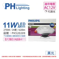 在飛比找momo購物網優惠-【Philips 飛利浦】2入 LED 11W 927 黃光