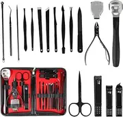Professional Manicure Set and Nail Clippers Pedicure Kit 18 in 1,Stainless Steel Material Cuticle Trimmer, Professional Nail Clipper Set, Portable Travel Grooming Set