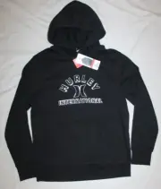 New mens HURLEY black pull-over hoodie Size medium