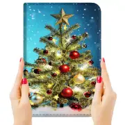 ( For iPad Air 4, 10.9 Inch ) Art Flip Case Cover P23570 Christmas Tree