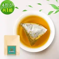 在飛比找PChome24h購物優惠-金門邁全球-金萱烏龍茶-獨享組6包x1袋(茶包 金萱 烏龍 