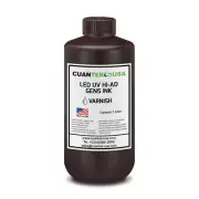 1000ml UV LED VARNISH Ink for Printers w/ Ricoh GEN5, KM1024 - MADE IN USA