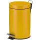 【KELA】簡約腳踏式垃圾桶 黃3L(回收桶 廚餘桶 踩踏桶)