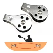 25mm 316 Stainless Steel Pulley Swivel Eye Nylon Wheel Block Snatch Rope Pully