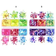 Mixed Color Nail Sequins DIY Irregular Shaped Sequins for Nail Art Craft Decors