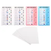 Checklist Board Set, 4 Pcs Chore Chart with Cardstock My Chore, Multicolored