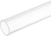 sourcing map Acrylic Pipe Rigid Round Tube Clear 20 mm ID 24mm OD 305mm for Lamps and Lanterns,Water Cooling System