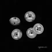 20 Sterling Silver Simplicity Bead Cap 6mm #99300