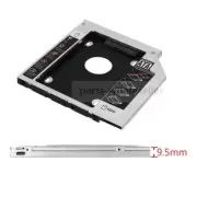 2nd HDD SSD Hard Drive Caddy Bracket for Universal 9.5mm SATA Optical Drive Slot