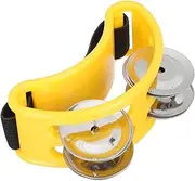 UPKOCH Foot Tambourine Shaking Bell Music Education for Rhythm Development Durable Double Row Design present for Music Lovers Fun Percussion Instrument