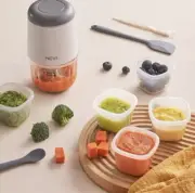 NCVI Puree Baby Food Processor Glass Set Mini Infant Food Maker Blender BPA FREE
