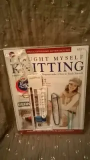 I TAUGHT MYSELF KNITTING BY BOYE BEGINNERS KIT INCLUDES BOOK AND SUPPLIES