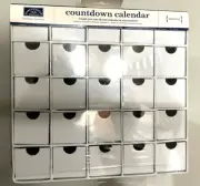 Countdown Calendar 8"x8.5" 25 Box Mini Drawer With Finger Notches